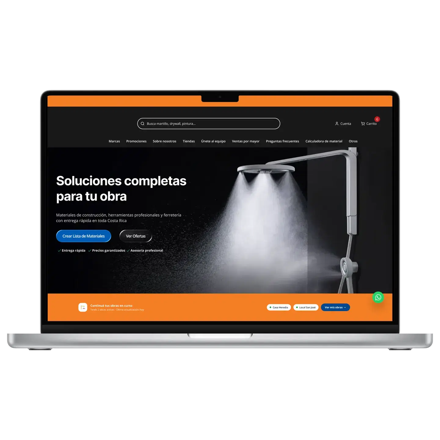MacBook con el panel de SmartFleet