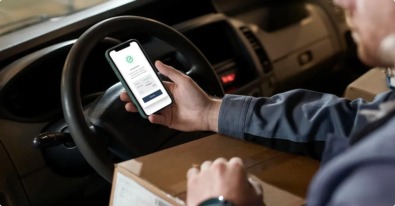 Orden completada en SmartFleet