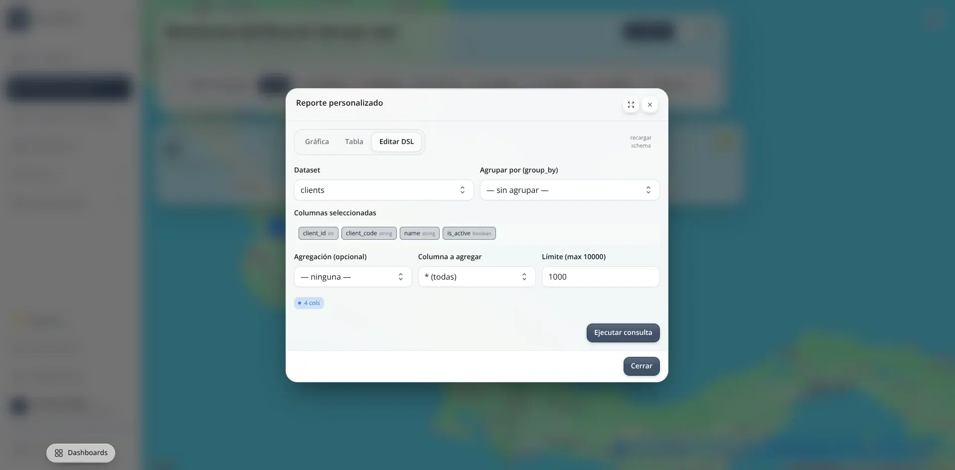 Generador de reportes personalizados y exportables SmartFleet