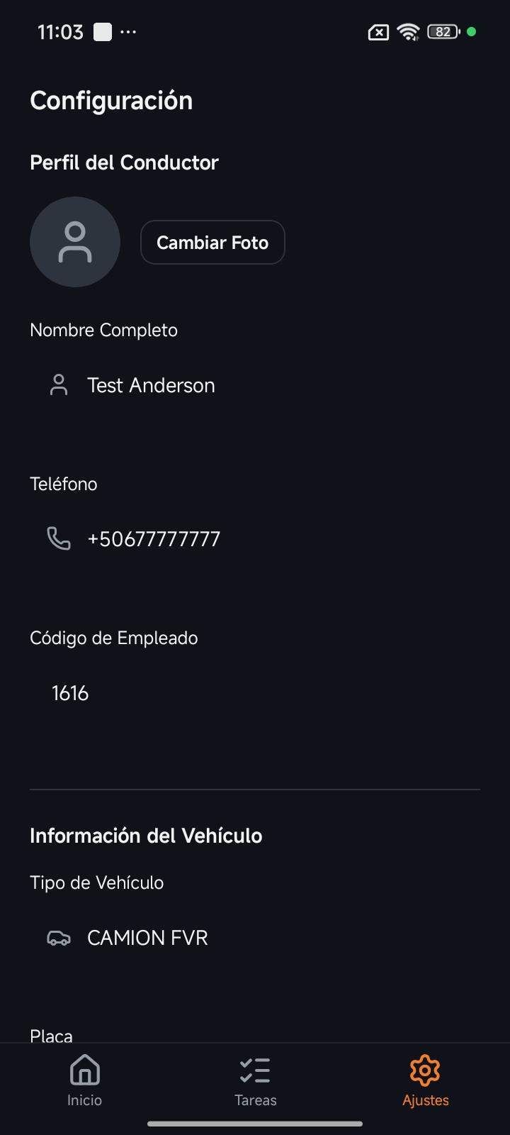 Configuración del conductor